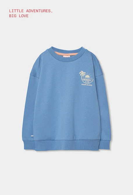 Jungen-Sweatshirt in Blau