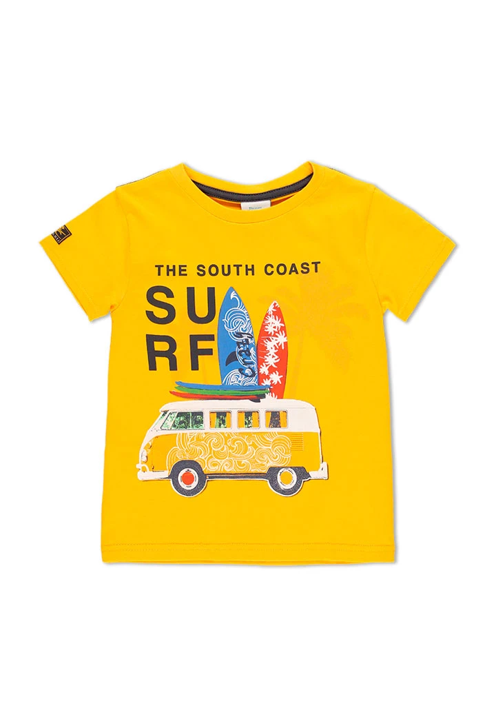 T-Shirt tricot "surf team" pour garçon