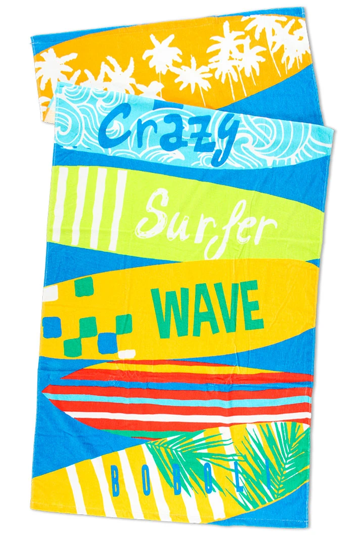 Drap de plage "surf team" pour garçon