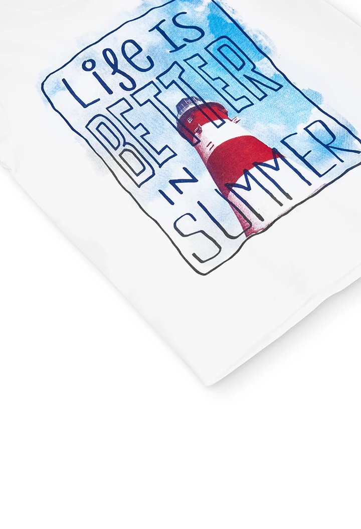 Camiseta punto "summer" de niño