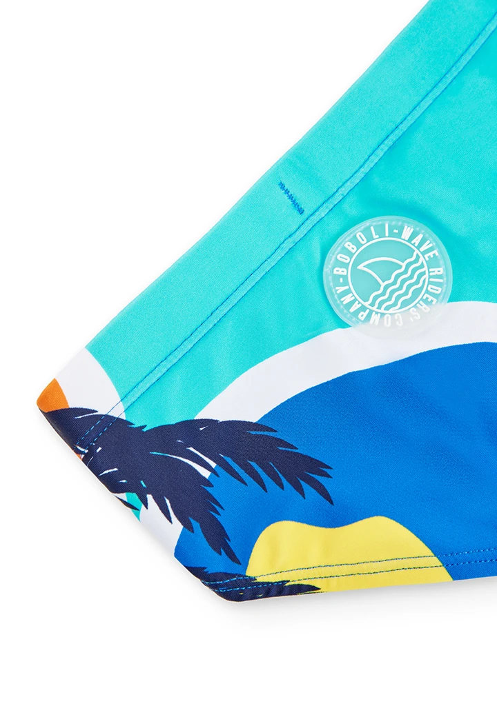 Slip swimsuit polyamide for boy