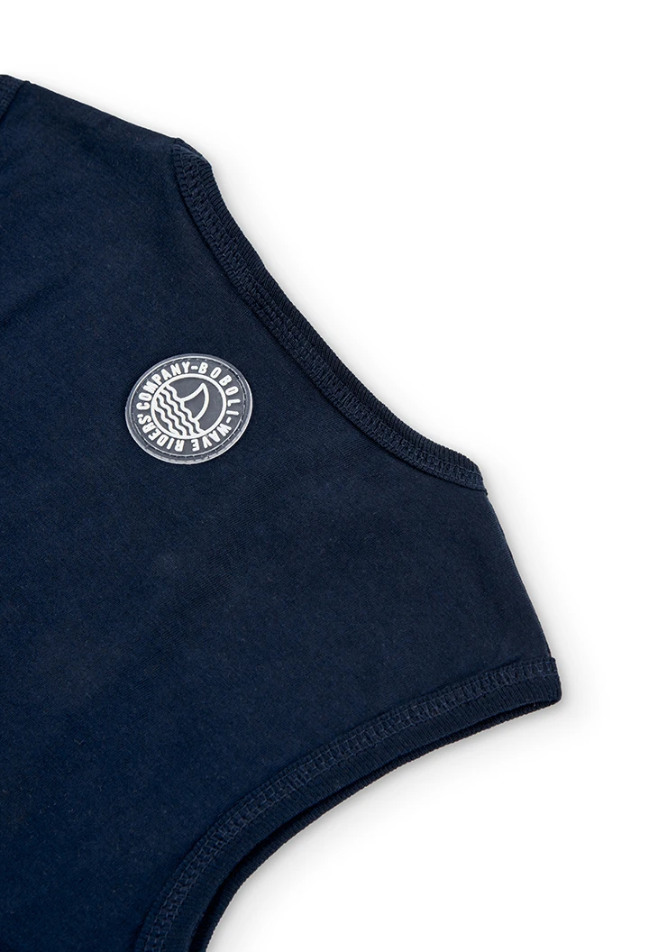 Knit t-Shirt sleevless for boy