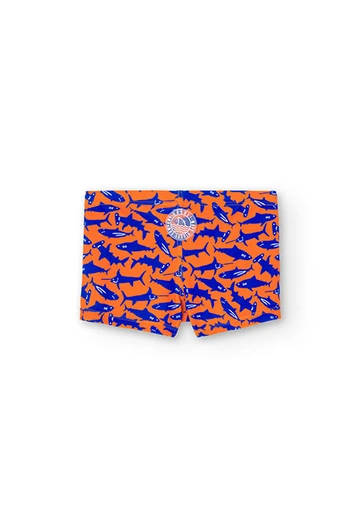 Badehose aus Polyamid, für Jungen, in Farbe Orange