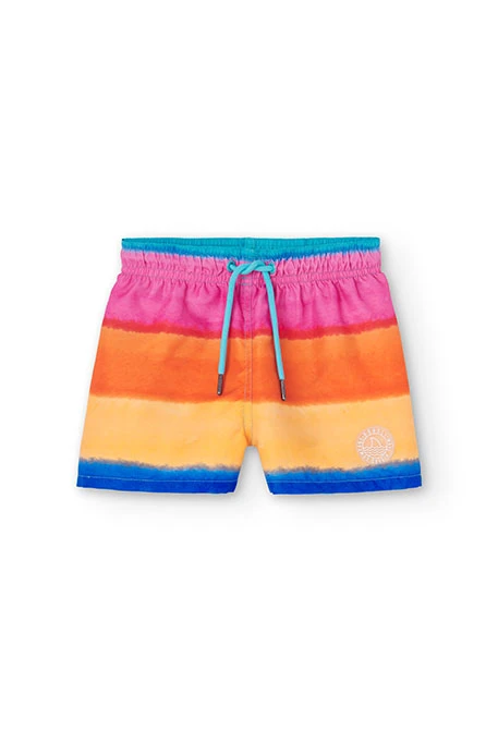 Boy's swimsuit with blue print