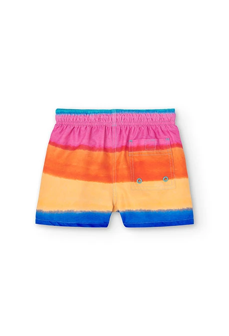 Boy's swimsuit with blue print