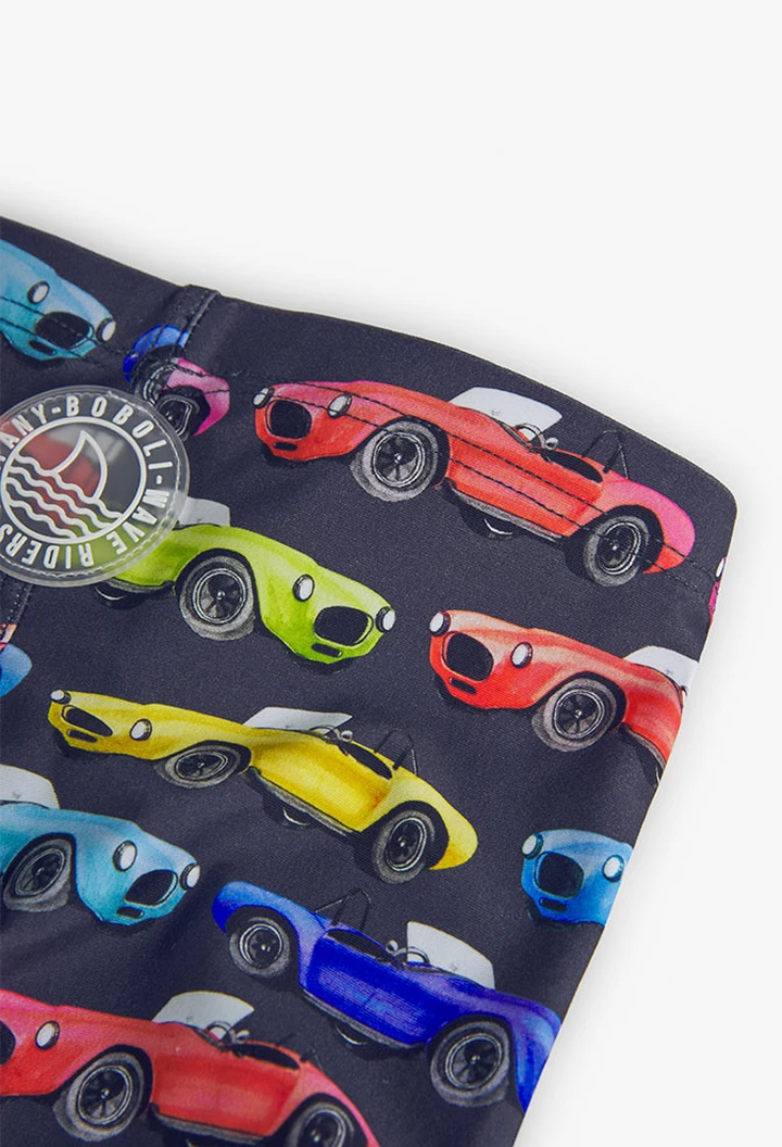 Badehose aus Polyamid, für Jungen, in Farbe Grau