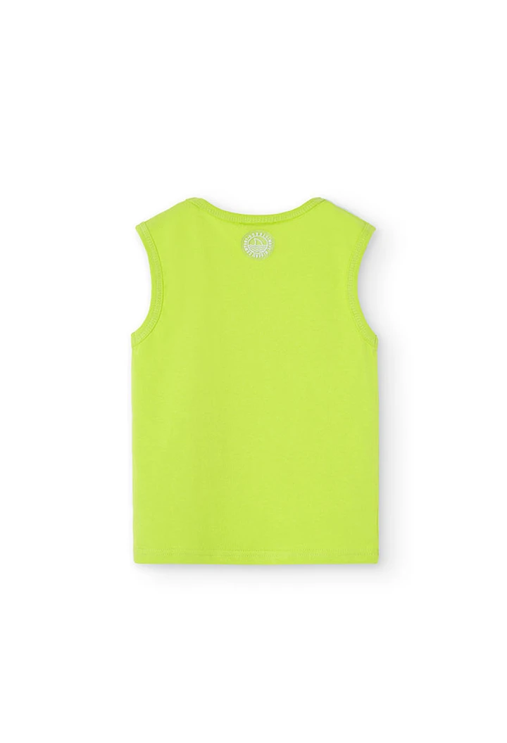 Strick-Shirt ohne Ärmel, für Jungen, in Farbe Grün