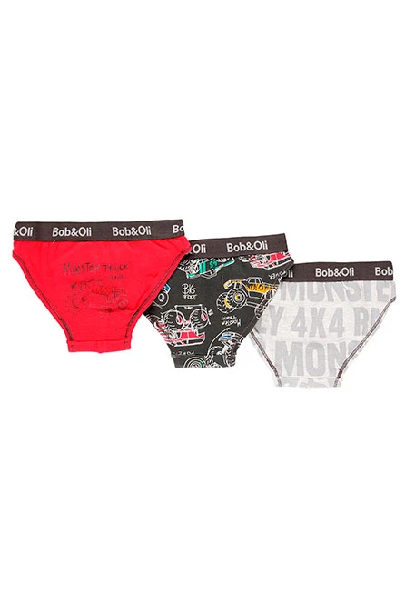 Pack de 3 slips pour garçon - organique