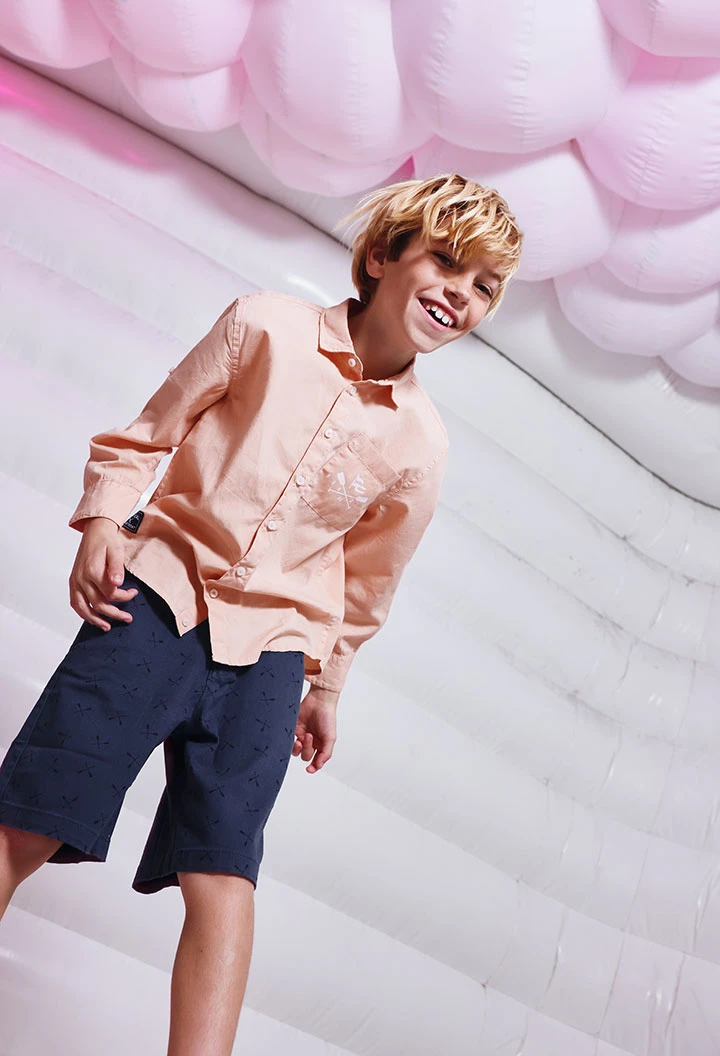 Salmon child?s shirt