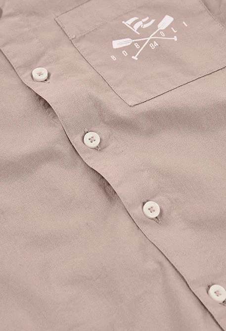 Camisa de menino salmão