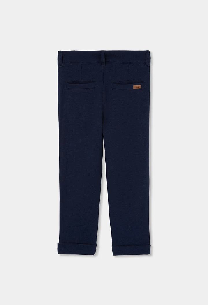 Pantaloni bambino in blu marino