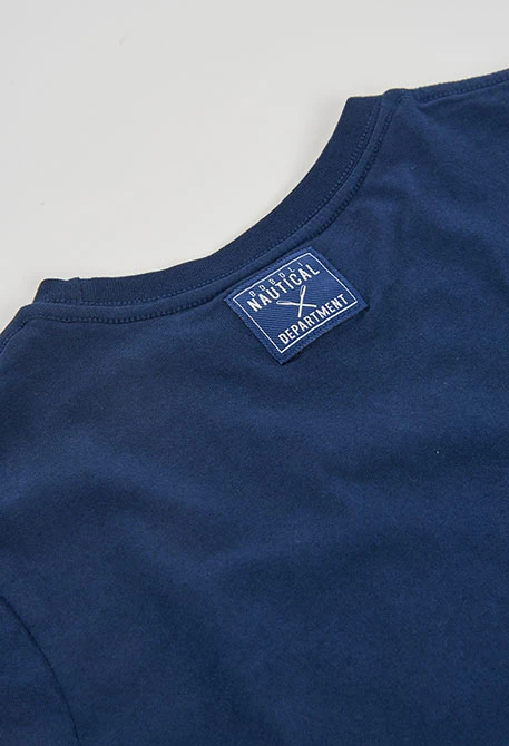 T-shirt garçon coton bleu marine