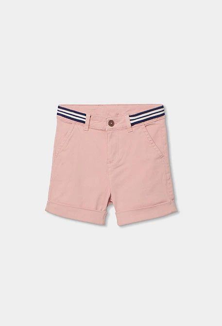 Salmon cotton bermuda shorts