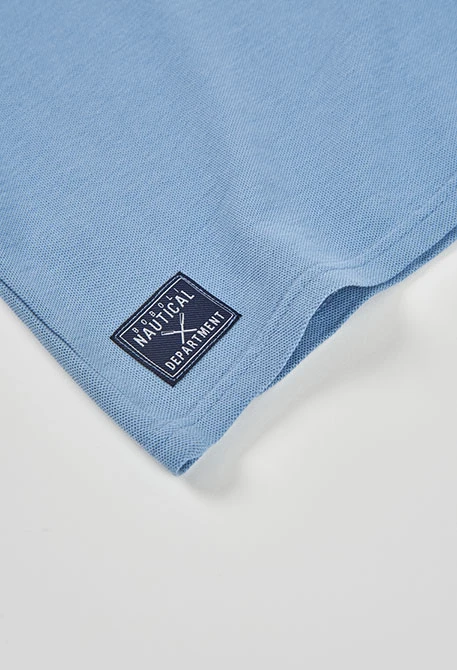 Polo enfant coton bleu