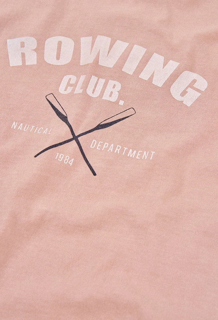 Camiseta criança algodão salmão