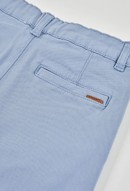Pantalón niño algodón azul