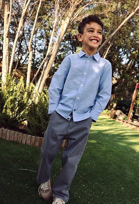 Pantalón niño gris