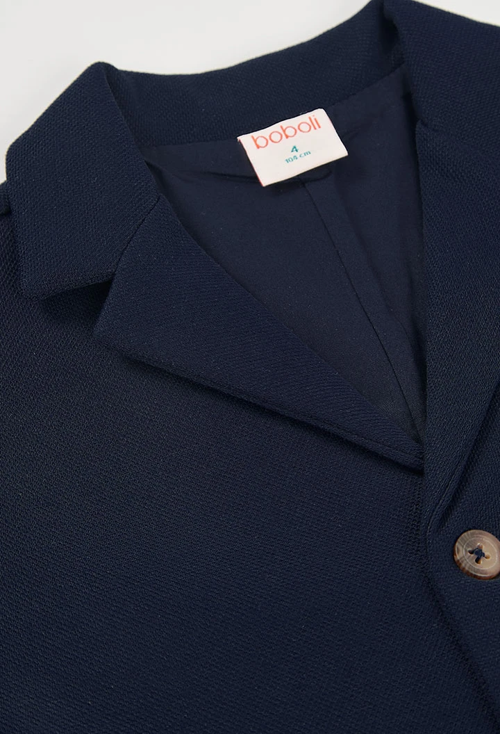 Chaqueta de niño azul marino