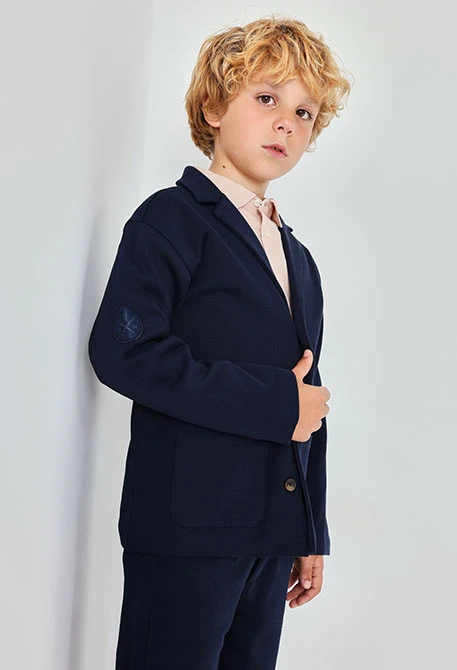 Chaqueta de niño azul marino