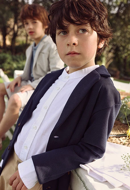 Blazer da bambino blu navy