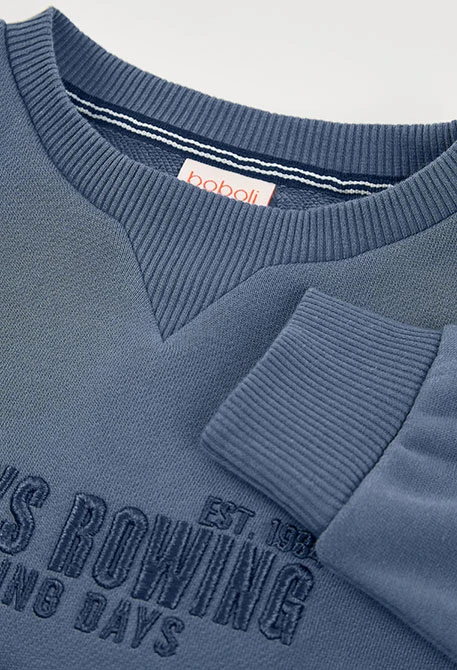 Sweatshirt azul criança