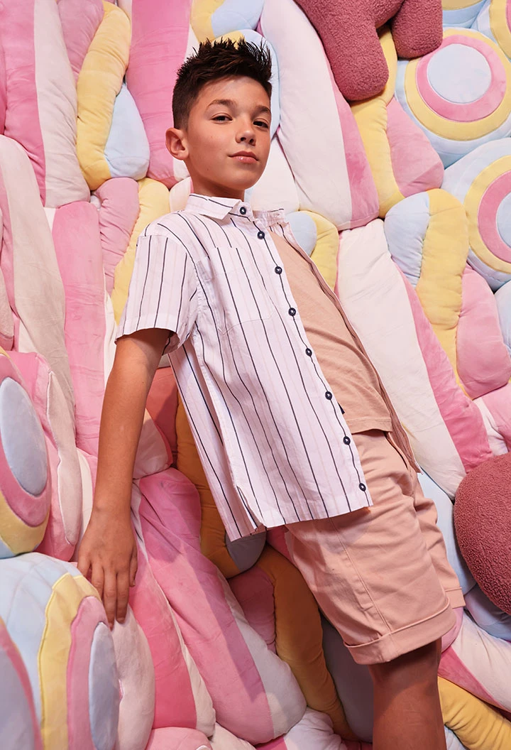 Camisa niño listada