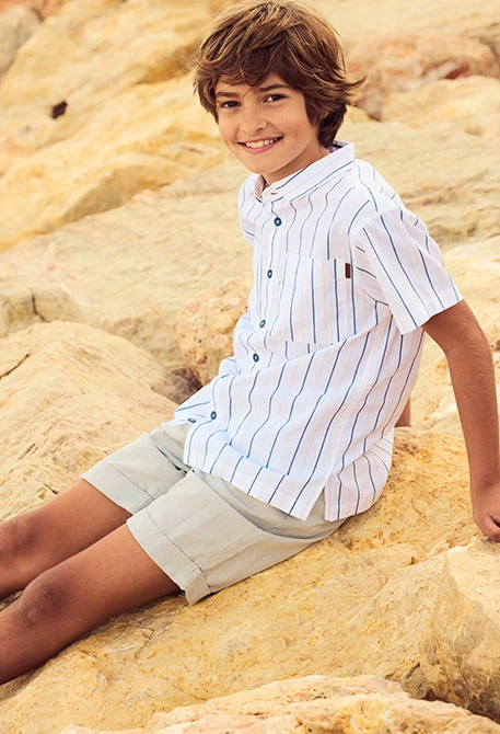 Camicia bambino a righe