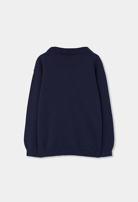 Navy blue polo neck jumper for boys