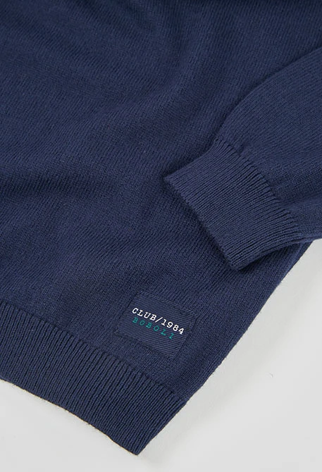Navy blue polo neck jumper for boys