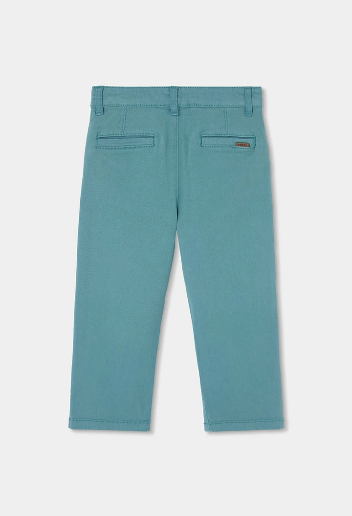 Pantalon vert garçon élastique