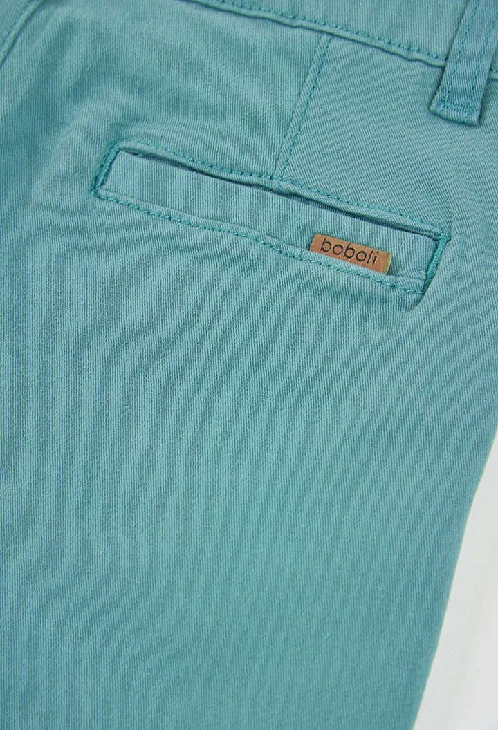 Pantalon vert garçon élastique
