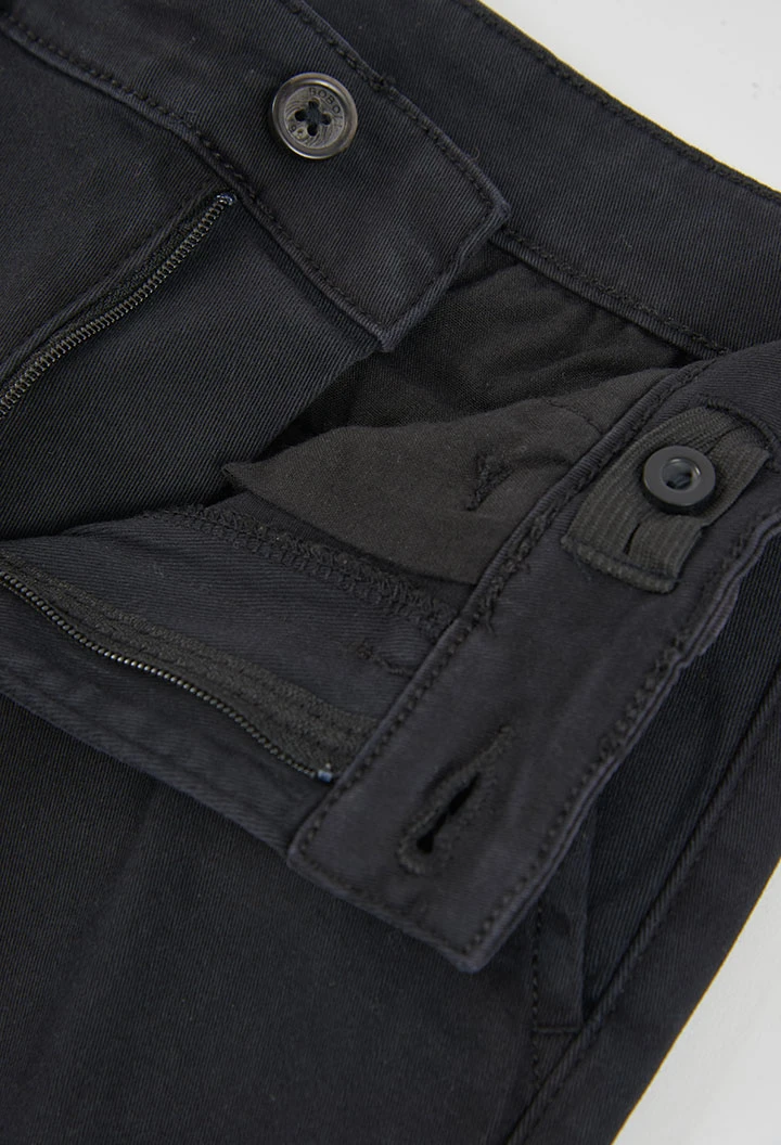 Pantalon noir garçon élastique