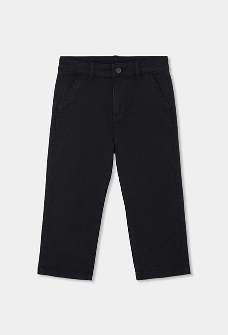 Pantalon noir garçon élastique