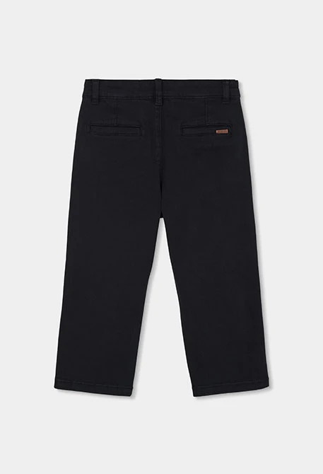 Pantalon noir garçon élastique
