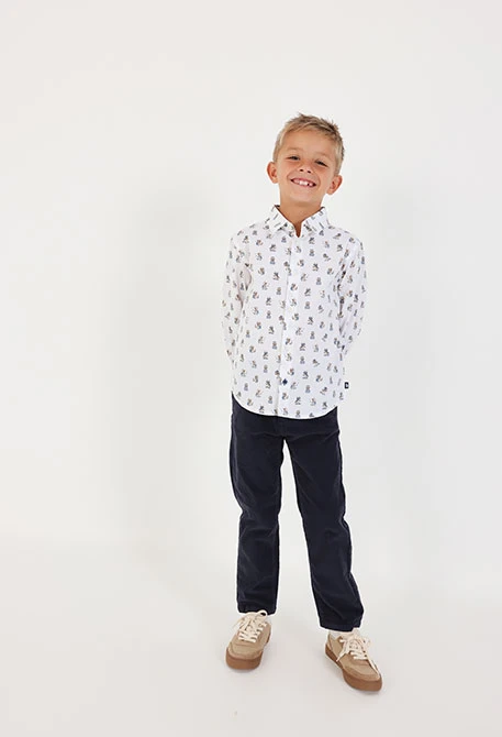 Cord-Hose Junge Marineblau