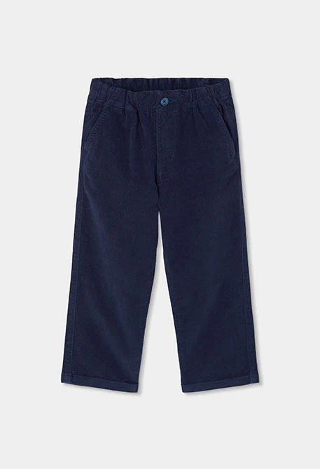 Pantalon de pana nen blau marí