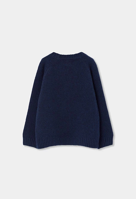Pull garçon bleu marine
