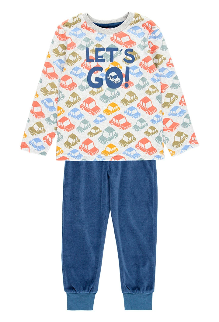Velour pyjamas for boy - organic