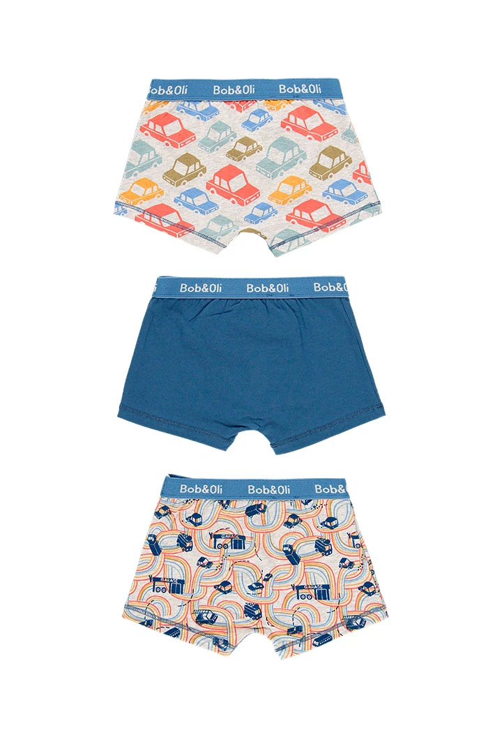 Pack 3 boxers für junge - organic
