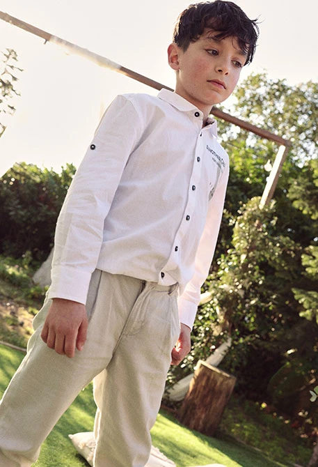 Chemise enfant blanche