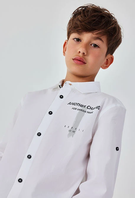Chemise enfant blanche