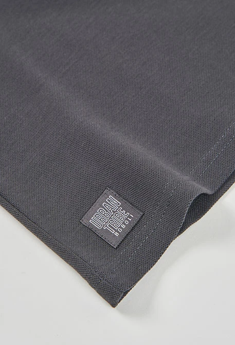 Schwarzes Kinderpoloshirt