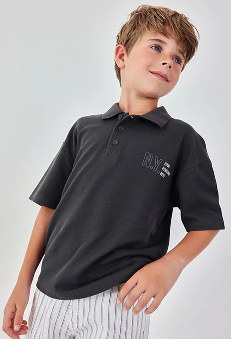 Black boy?s polo shirt