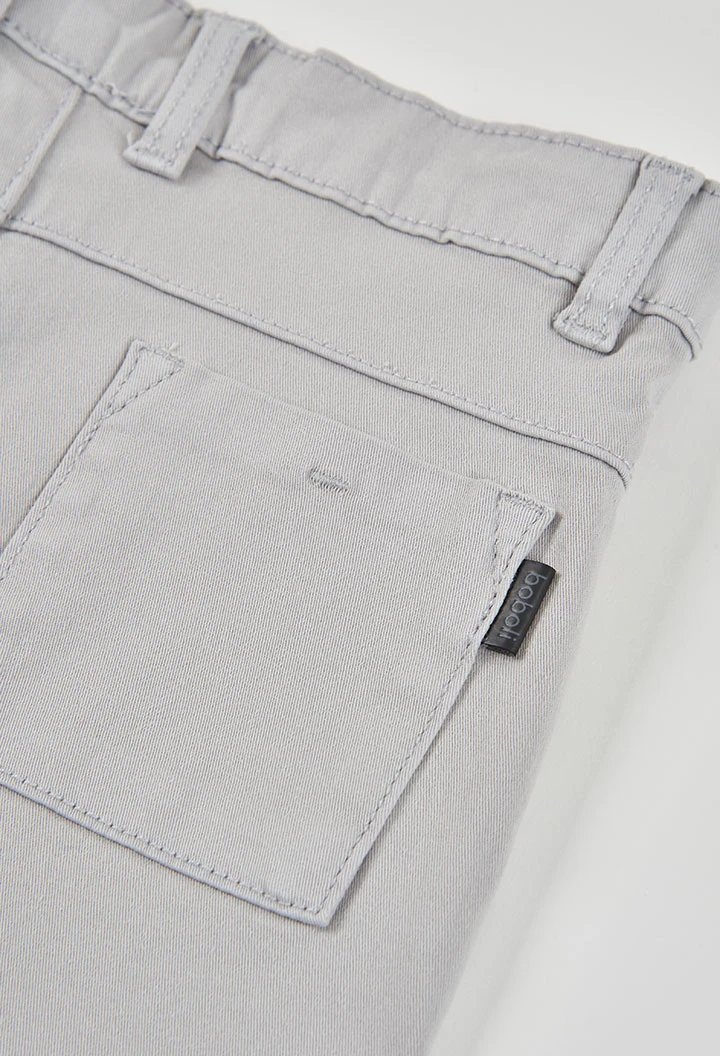 Beige cotton bermuda shorts