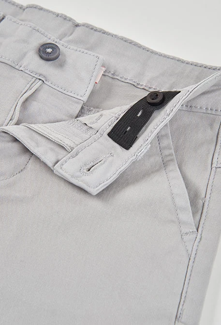 Beige cotton bermuda shorts