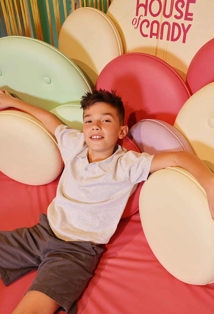 Kinder Poloshirt aus grauer Baumwolle