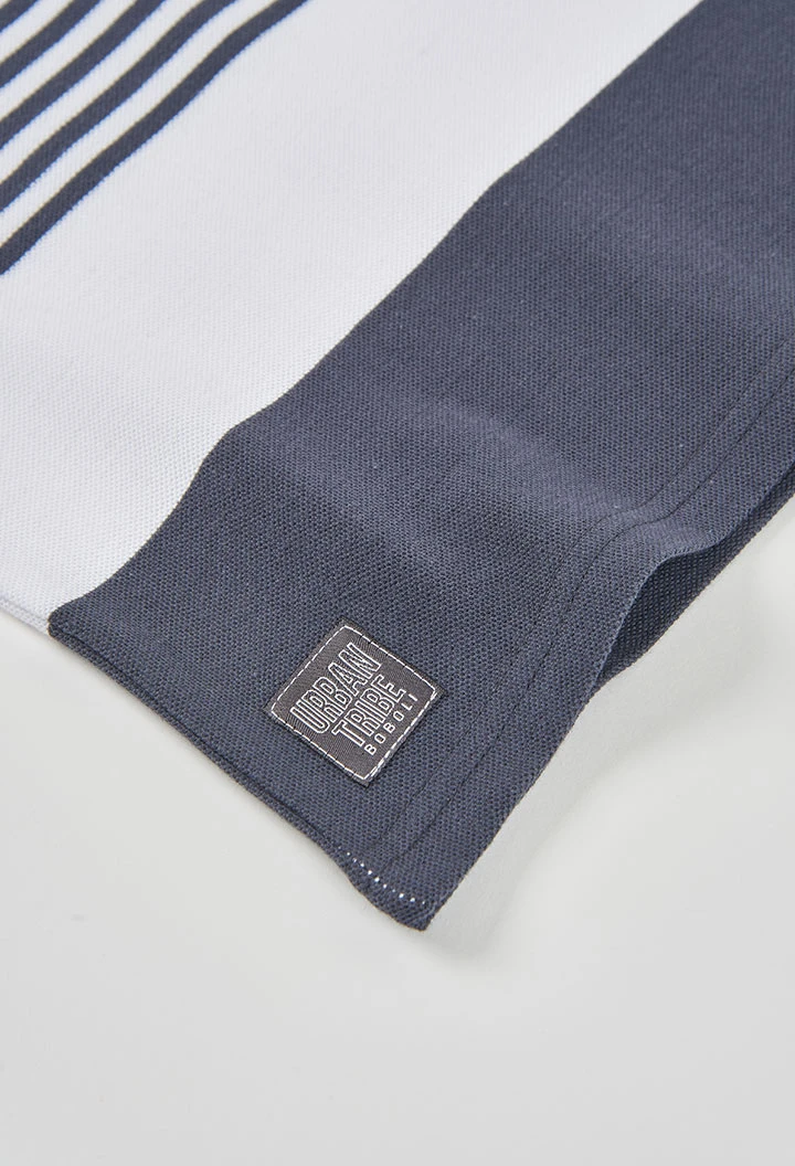 Polo enfant coton rayé