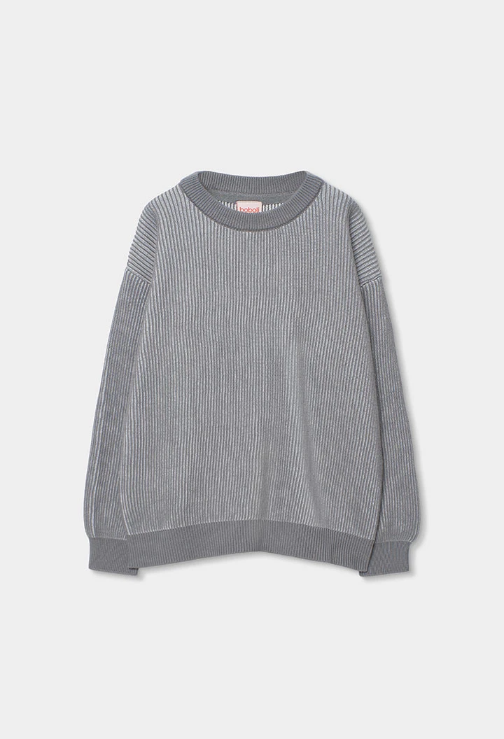 Maglione in cotone per bambino grigio