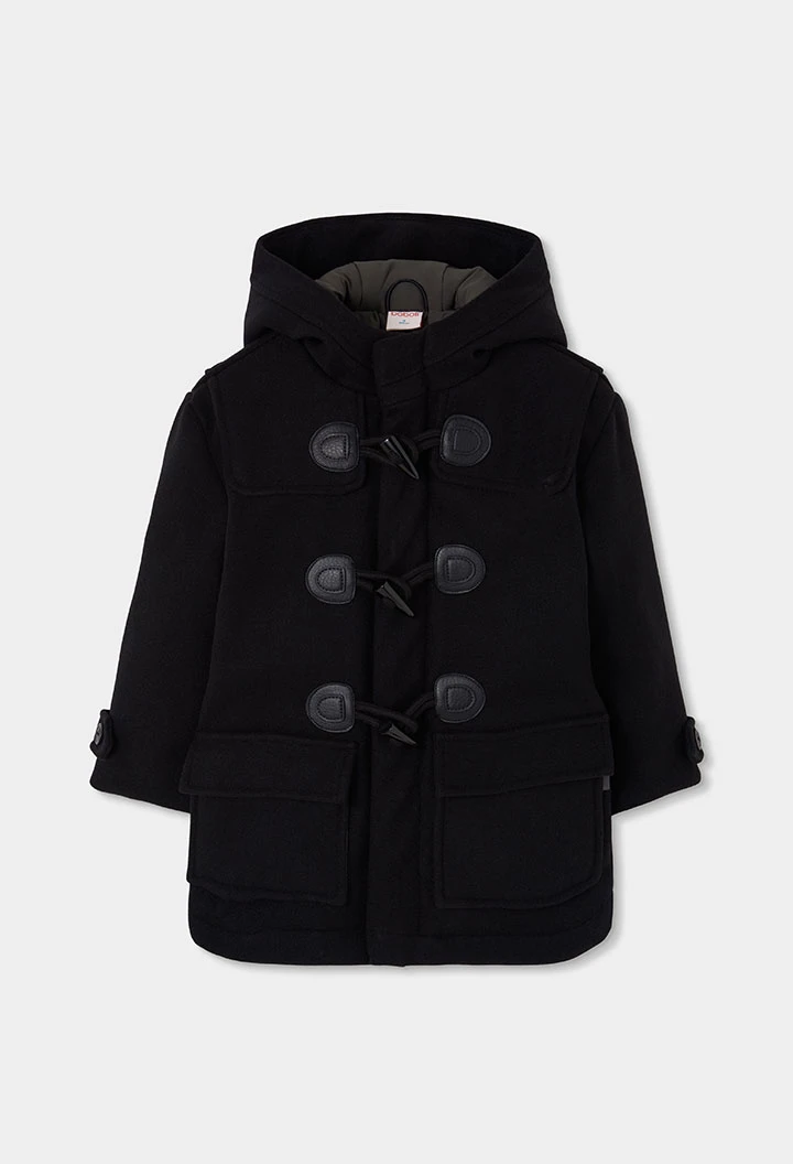 Trenka Stoff Junge schwarz mit Blitz-Patch