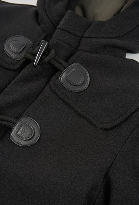 Trenka panno bambino nero con patch fulmine